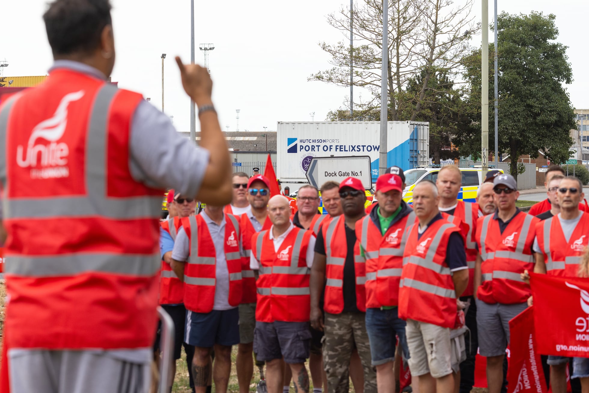 Felixstowe Los Trabajadores Del Mayor Puerto De Contenedores Del Reino