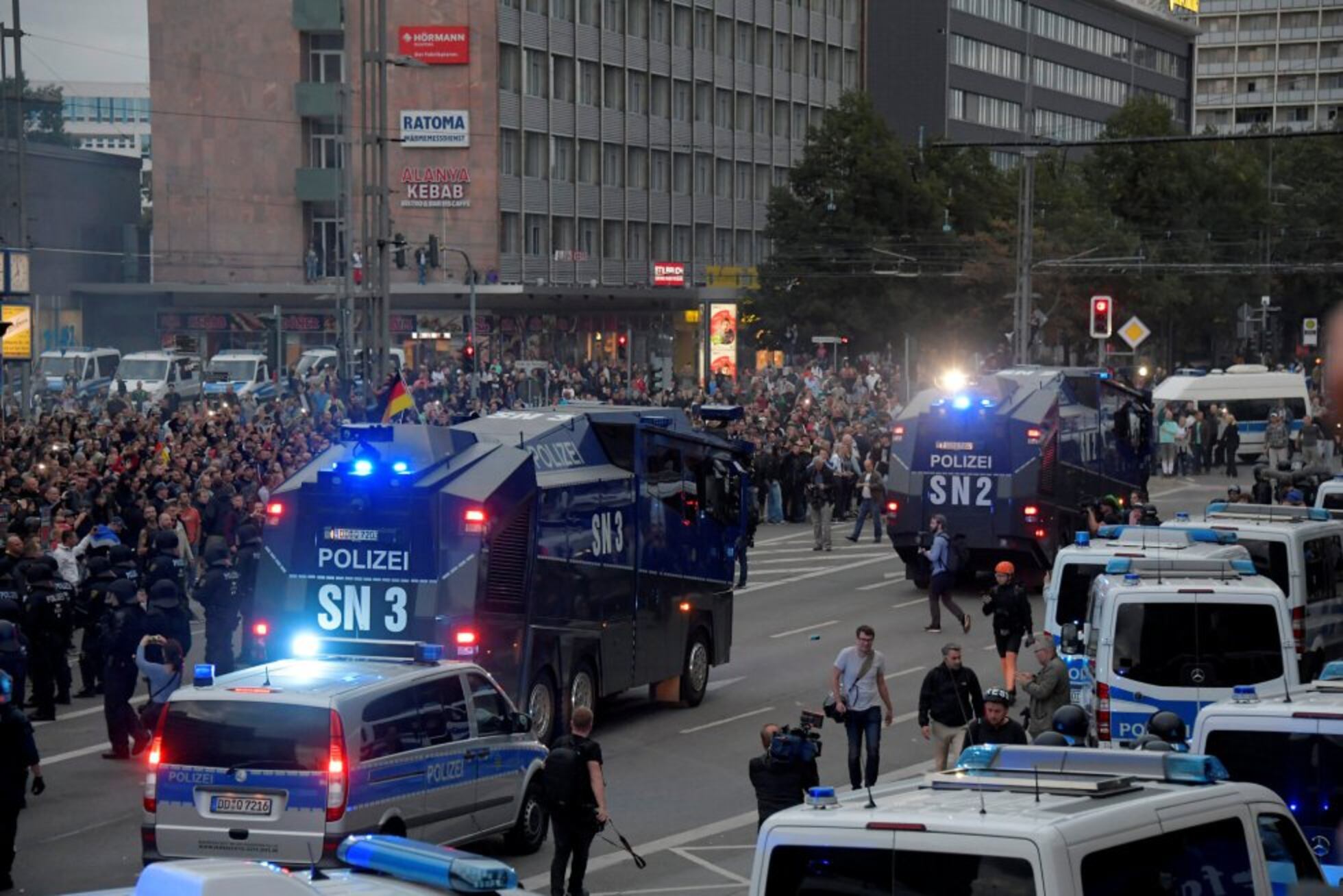 Manifestación de ultraderecha en Alemania tras una caza de