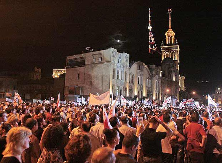 Protesta En Tbilisi Contra La Intervenci N Rusa Internacional El Pa S