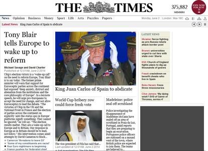 El Rey Abdica La Prensa Mundial Coincide En Sus Portadas El Rey