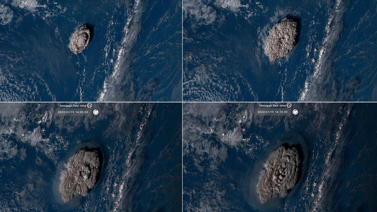 V Deo Tres Visiones Desde El Espacio De La Erupci N Del Volc N De