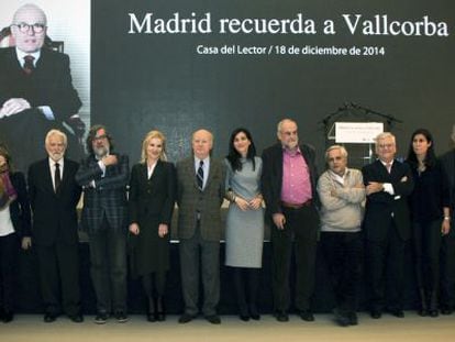 Homenaje a Vallcorba en Madrid.