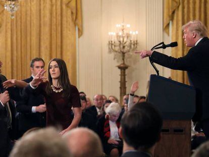 Trump a un periodista de CNN en la Casa Blanca: “Eres una persona grosera y terrible”
