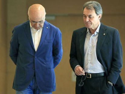 Josep Antoni Duran Lleida (i) y Artur Mas, en una imagen de archivo. 