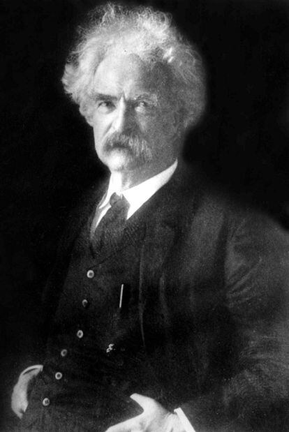 El escritor Mark Twain.