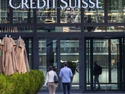 Una sucursal de Credit Suisse, en Zurich.