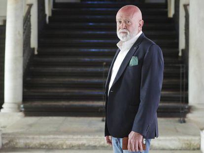 El coleccionista cubanoestadounidense Roberto Polo, en el Palacio arzobispal de Malaga, el pasado mayo. 