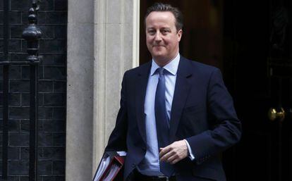 El primer ministro británico, David Cameron, este miércoles en Londres.