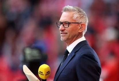 Gary Lineker at Wembley State on April 16, 2022.
