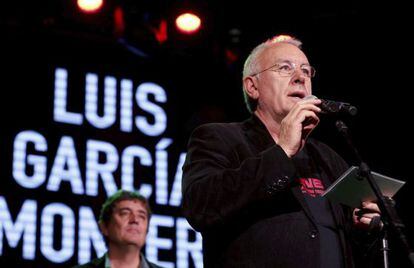 El coordinador federal de Izquierda Unida, Cayo Lara, con el candidato a la Comunidad de Madrid por IU, Luis García Montero.
