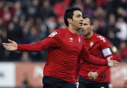 Nekounam celebra su gol frente al Granada