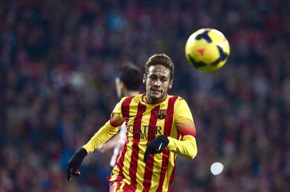 Neymar en un momento del partido