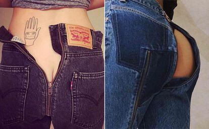 Hace unos meses, Vetements volvía a hacerlo: su última colaboración con Levi's incendiaba la red. No es para menos. La firma capitaneada por Demna Gvasalia presentó unos jeans con cremallera en mitad del trasero que, lejos de ser un mero adorno, puede subirse y bajarse dejando las nalgas al descubierto. Su precio supera los mil euros.