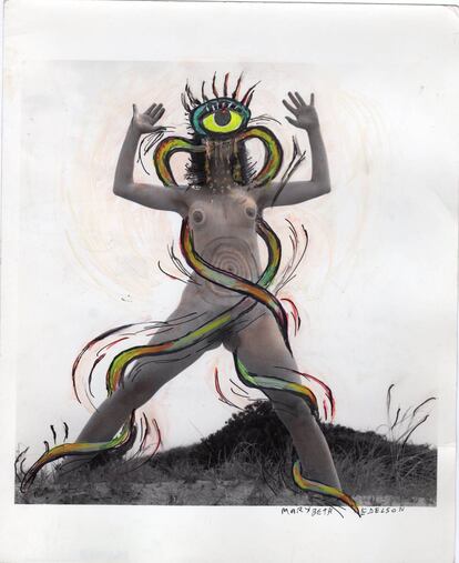 'Write By The Tail/Bite The Tail/I Bite/Belly Snakes' de la serie 'The Woman Rising', (1973).