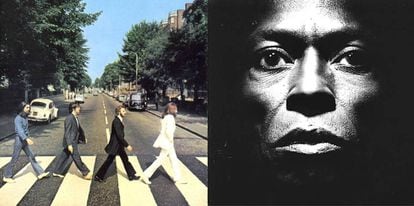Portadas de 'Abbey Road' (izquierda), realizada por Ian McMillan, y de 'Tutu', obra de Irving Penn.