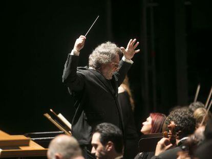 Josep Pons, durante la actuaci&oacute;n en Peralada.