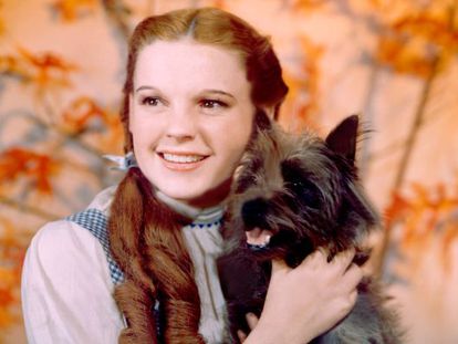 Judy Garland, caracterizada como Dorothy en 'El mago de Oz'.