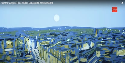 Una obra de Javier Crespo en la exposición 'Mirar Madrid'.