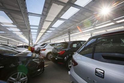 Coches en la planta de SEAT de Martorell (Barcelona)