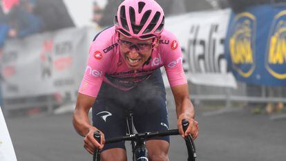 Egan Bernal en el Giro, en 2021.