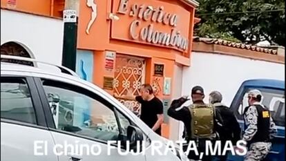 El expresidente peruano Alberto Fujimori aparece en video casero en la visita al dentista.