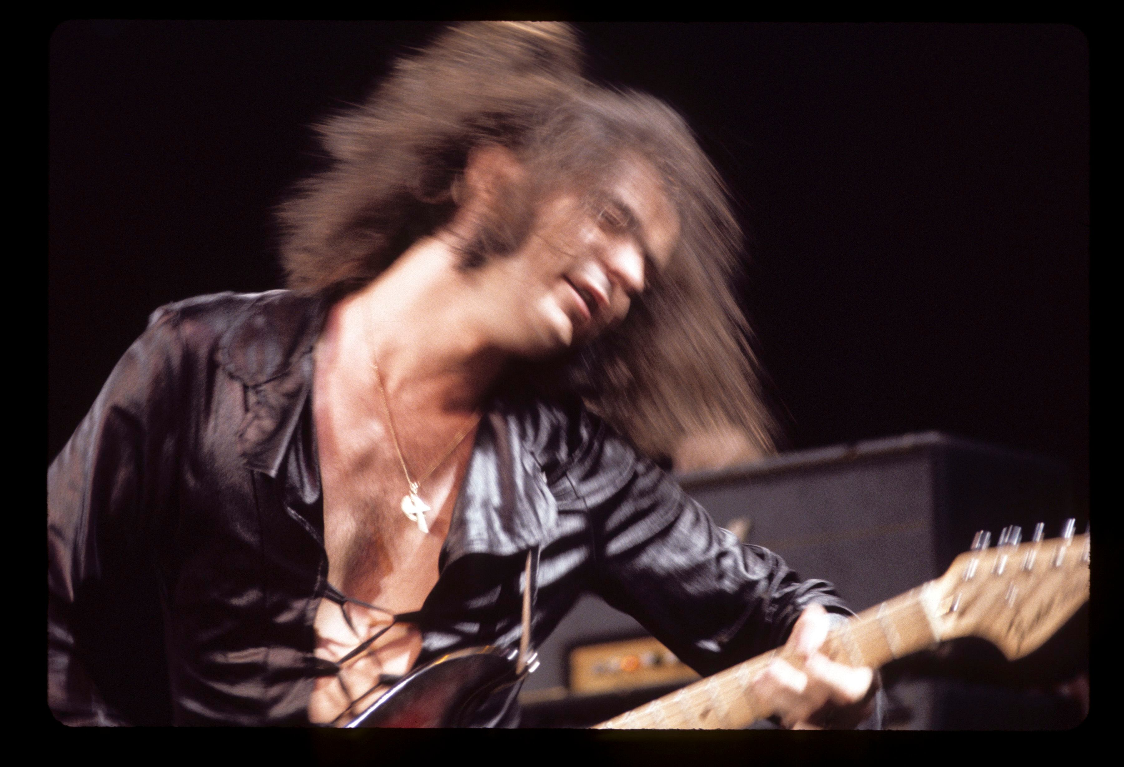Ritchie Blackmore en un concierto de Deep Purple en 1973. 