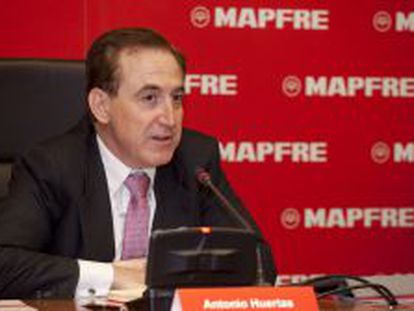 Fotograf&iacute;a facilitada por Mapfre de su presidente, Antonio Huertas, durante el acto de presentaci&oacute;n de los resultados de la compa&ntilde;&iacute;a en el 2012. EFE/Archivo