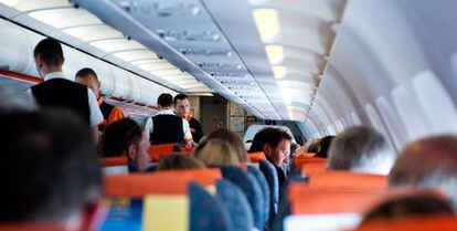 Interior de uno de los aviones de Easyjet.