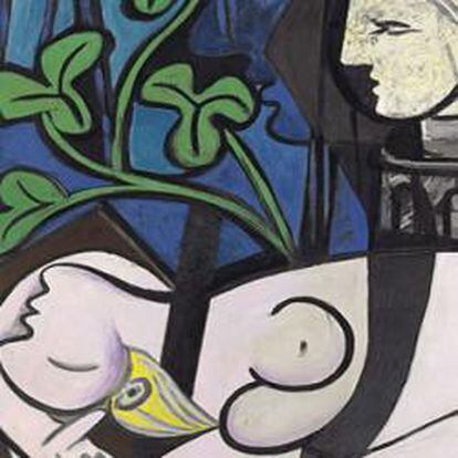 'Desnudo, hojas verdes y busto' de Picasso