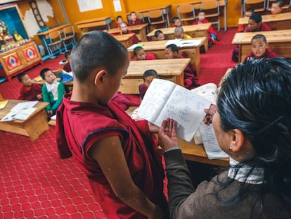 Escuela apoyada por la organizaci&oacute;n en Mongolia.