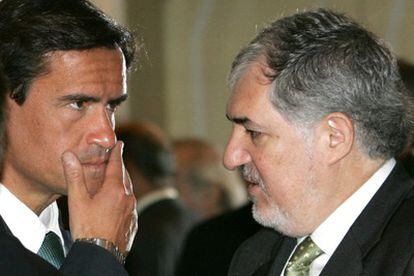 López Aguilar, izquierda, y Conde-Pumpido en 2006.
