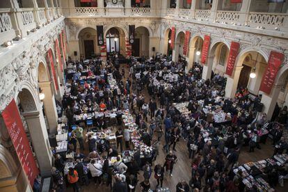 Sala de Comercio, donde se celebra la feria del libro de Lyon.