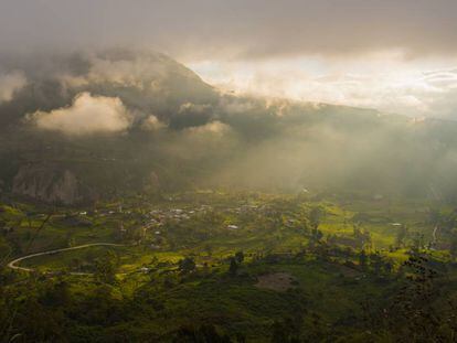 El valle de Ambato, en la sierra ecuatoriana.