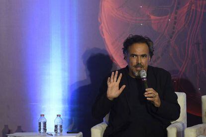 Alejandro Gonz&aacute;lez I&ntilde;&aacute;rritu en la Ciudad de M&eacute;xico. 