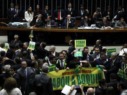 La presidenta brasileña se encuentra ya a un paso de ser descabalgada del poder