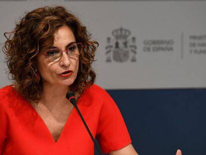 La ministra de Hacienda, María Jesús Montero.