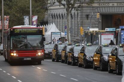 Un autobús urbà de Barcelona.
