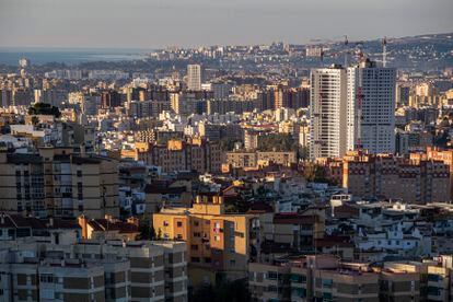 Vista panorámica de la ciudad de Málaga.