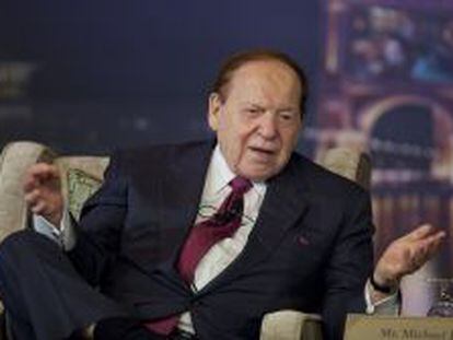El presidente de Las Vegas Sand, Sheldon Adelson. 