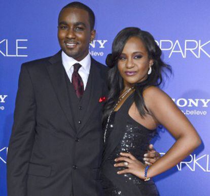 Bobbi Kristina Brown y Nick Gordon, en el estreno de una película en Los Ángeles en agosto de 2012.