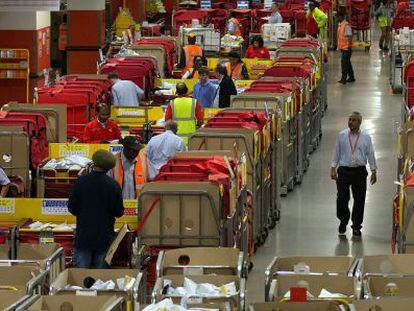 Trabajadores de Royal Mail en Londres.