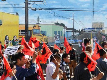 Concentraci&oacute;n a favor de la reforma de inmigraci&oacute;n en Oakland, California.