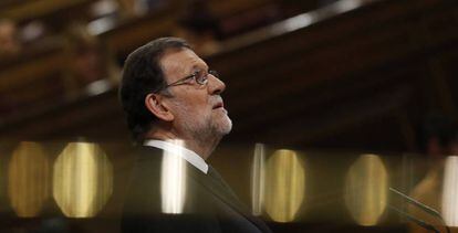 El l&iacute;der del PP, Mariano Rajoy, este s&aacute;bado.