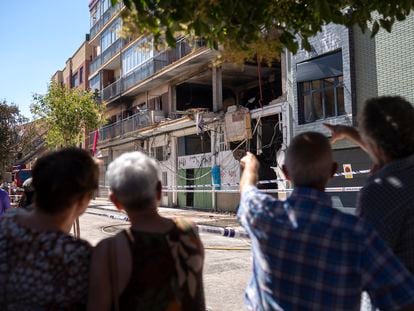 Explosión de gas en la calle Goya de Valladolid.