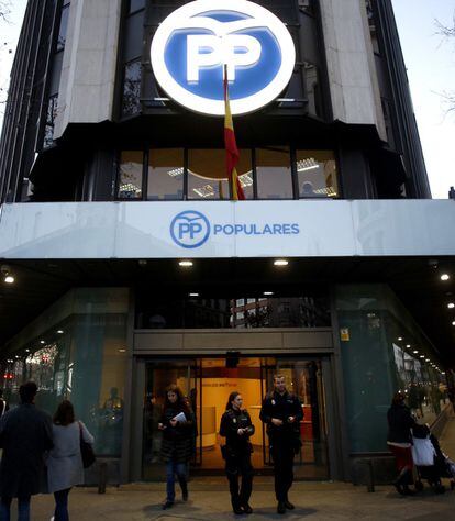 Sede del PP en la calle Génova de Madrid.
