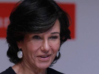 La presidenta de Banco Santander, Ana Botín