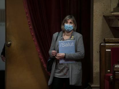 La consejera catalana de Salud Alba Vergés en el Parlament.   . Foto: Massimiliano Minocri