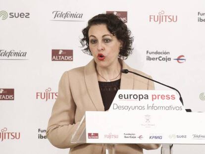 26/11/2018 La ministra de Trabajo, Magdalena Valerio, protagoniza el Desayuno Informativo de Europa Press en Madrid   SOCIEDAD  Eduardo Parra - Europa Press