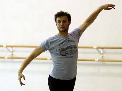 Liam Scarlett durante unos ensayos con el Miami City Ballet, en 2012.