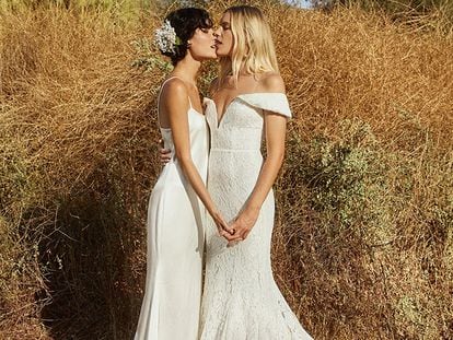 Esta pareja de lesbianas es la nueva imagen de la colección nupcial de Reformation